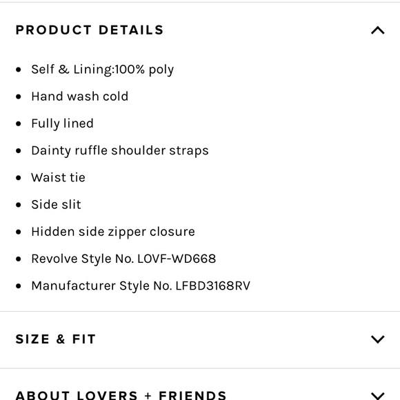 Lovers + Friends Fully Lined Maxi From Revolve - Picture 4 of 4